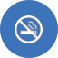 Symbol för rökningsförbud.